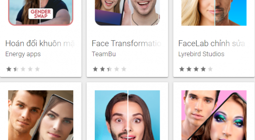 Top 7 app chuyển giới, chuyển đổi khuôn mặt nữ thành nam ios và android 2023