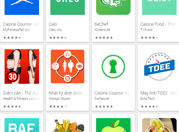 Top 7 app, phần mềm tính calo đồ ăn bằng tiếng việt trên điện thoại ios và android 2023