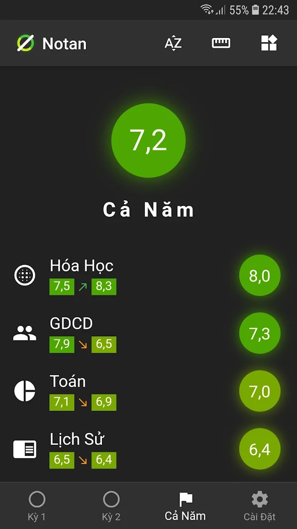 app-notan-tinh-diem-hoc-ba