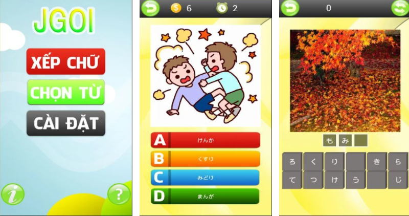 jgoi - ứng dụng học tiếng Nhật bằng hình ảnh