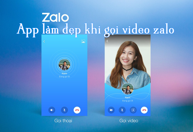 Phần mềm, App làm đẹp khi gọi video zalo trên iphone - TopAppAZ