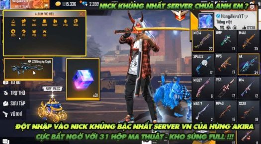 TOP Hình Ảnh Acc/Nick FF Giàu Nhất Thế Giới OB35 34 33 2023