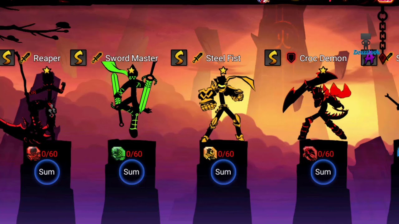 Tải League of Stickman MOD Hack Full tiền, Kim cương, Đá quý APK 2023